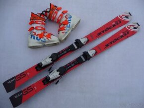 233. Lyže STOCKLI - 130 cm + boty ROSSIGNOL 38eu - set