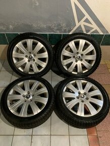 Alu kola Škoda R17 5X112 ZIMNÍ PNEU 205/50 R17 PIRELLI