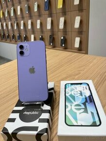 iPhone 12, 128 GB, Záruka 2 roky, Baterie 76%,Fialová