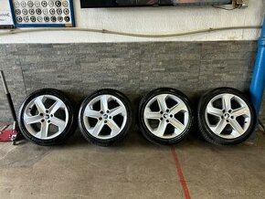 Prodám Alu škoda 17’ 5x112 et 51 zimní dunlop 225/45 17