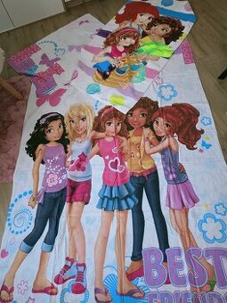Povlečení Lego friends + osuška nová.