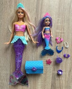 Barbie + Chelsea mořská panna