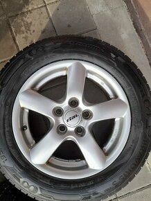 SADA ALU KOL VEL. 15" ROZTEČ 5x108 PNEU 195/65 R15