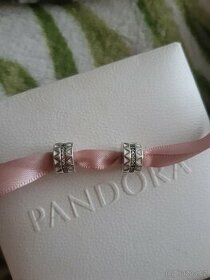 Stříbrné klipy originál Pandora - 1