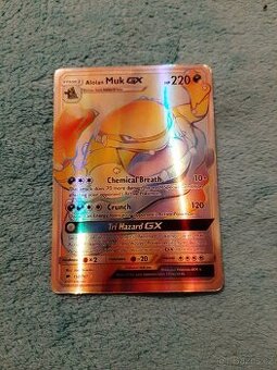 pokémon karta ALOAN MUK GX