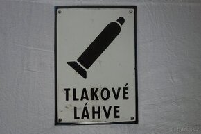 Smalt cedule TLAKOVÉ LÁHVE - 1