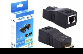 EXTENDER HDMI PŘES KONEKTOR RJ45 CAT 5E/6 30M 4K