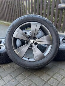 ORIGINÁL Alu Škoda TRITON R17, 5x112 - TOP STAV