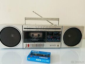 Radiomagnetofon/boombox Hitachi TRK-9000W, rok 1986