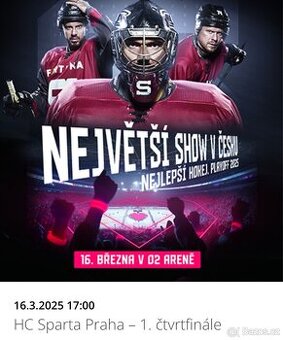 HC SPARTA PRAHA 1. ČTVRTFINÁLE, VIP KLUBOVÉ PATRO