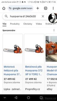 motorová pila husqvarna