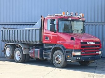 Scania 144 G, 6x2, 10 CBM, DUMPER, ZADNÍ ZVEDACÍ NÁPRAVA, NO