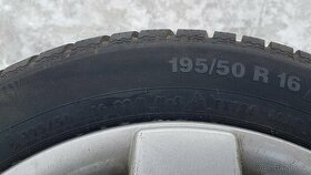 195/50R16 88H + plechové disky 5x100 6J et40 7,5-6mm - 1