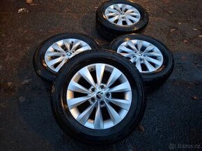 Alu kola 16" Škoda Castor 5x112 s pneu 215/60R16