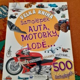 Velká kniha aut,.motorek a lodí se samolepkami - 1