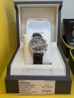 Certina DS 8 Precidrive, 2 roky záruka