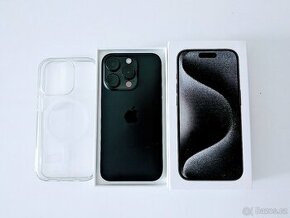 Apple iPhone 15 PRO Black Titan 3r zaruka + 2r pojištění