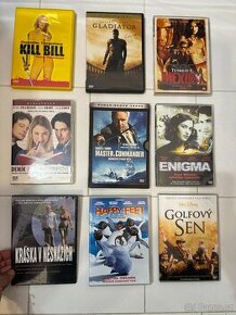 Prodám sadu 11x DVD filmů Kill Bill, Gladiátor, Django aj.