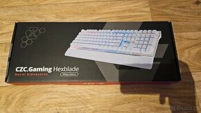 CZC.Gaming Hexblade, Cherry MX Silent Red, CZ, bílá