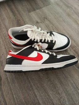 Nike Dunk Low Retro Red Swoosh Panda