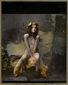 Jan Saudek - Zuzanka - originální kolorovaná fotografie