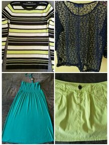 Dámské oblečení L-XL svetry, šaty, sukně 200 Kč