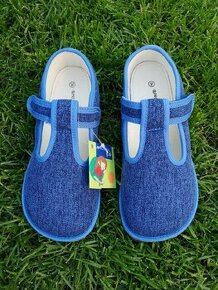 Barefoot bačkory/přezůvky Protetika Raven denim vel. 34