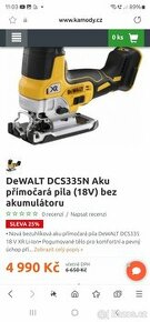 Dewalt aku přímočará pila Dcs334