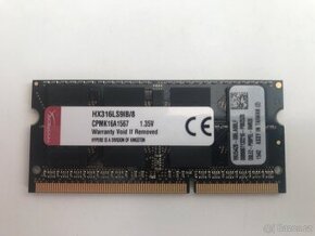 Operační paměti Kingston 8Gb pro ntb