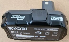 Ryobi baterie aku akku RB18L13 nová nepoužitá
