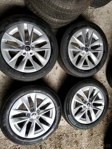 Originál ALU Škoda 7x17 5x112 ET46 Rotare + letní Michelin