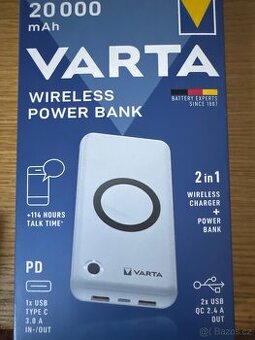 Wirelles power bank Varta 20000mAh