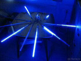 Vánoční ozdoby-LED rampouchy modré 10ks 48cm - 1
