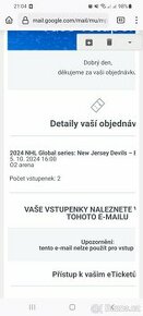 hokejový zápas NHL Global Series (New Jersey Devils verzus B