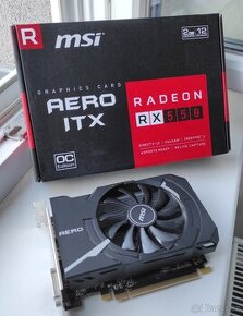 Grafická karta MSI Radeon RX 550 AERO ITX OC 2G