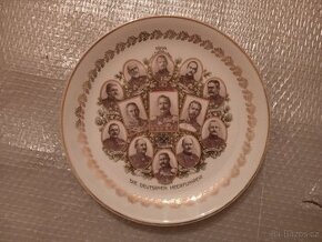 Velká porcelánová mísa- Wilhelm II., Rakousko Uhersko - 1