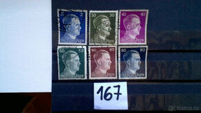 poštovní  známky č.167