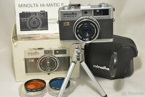 Minolta HI-MATIC F........TOP STAV + PŘÍSLUŠENSTVÍ. - 1