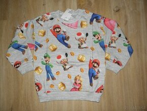 Nová mikina Super Mario zn. H&M vel.110/116