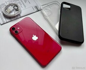 Apple iPhone 11 64gb Product Red, 100% baterie, 2x kryt. - 1