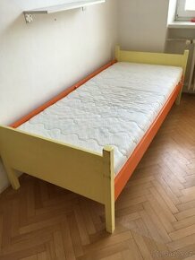 Dětská dřevěná postel + zdravotní matrace Purtex