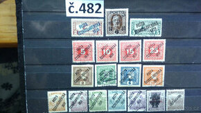 poštovní  známky č.482