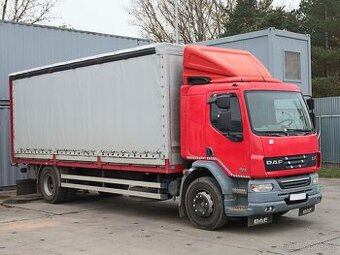 DAF LF 55.280,  TŘÍSTRANNÁ SHRNOVACÍ PLACHTA, 17 PALET, HLIN