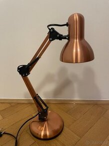 Stolní lampa - zlatorůžová (zdarma k nábytku)