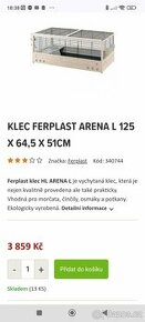 Klec ferplast arena L125x64.5x51 - 1