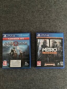 PS4-GOD OF WAR- METRO REDUX dvě hry