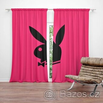 Česká výroba - Zatemňovací závěs Playboy: 2ks 140x250cm