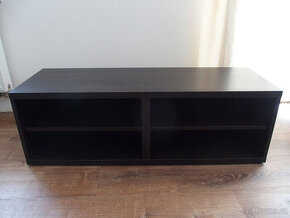 BESTA TV stolek IKEA, černohnědý 120 x 40 cm