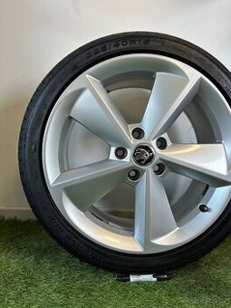 Alu kola 5x112 r18 s letním pneu (Golus)