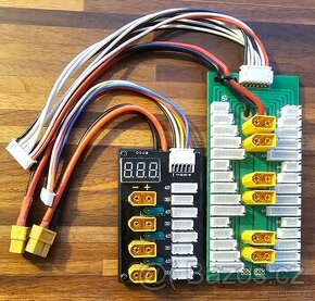 Paralelní nabíjecí deska XT60 pro 3S/4S a 2S/6S LiPo baterie